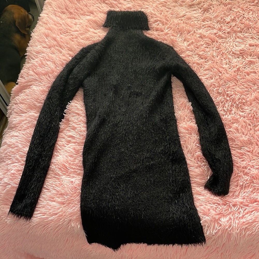 cozzy winter dress faux material, perfect for snow